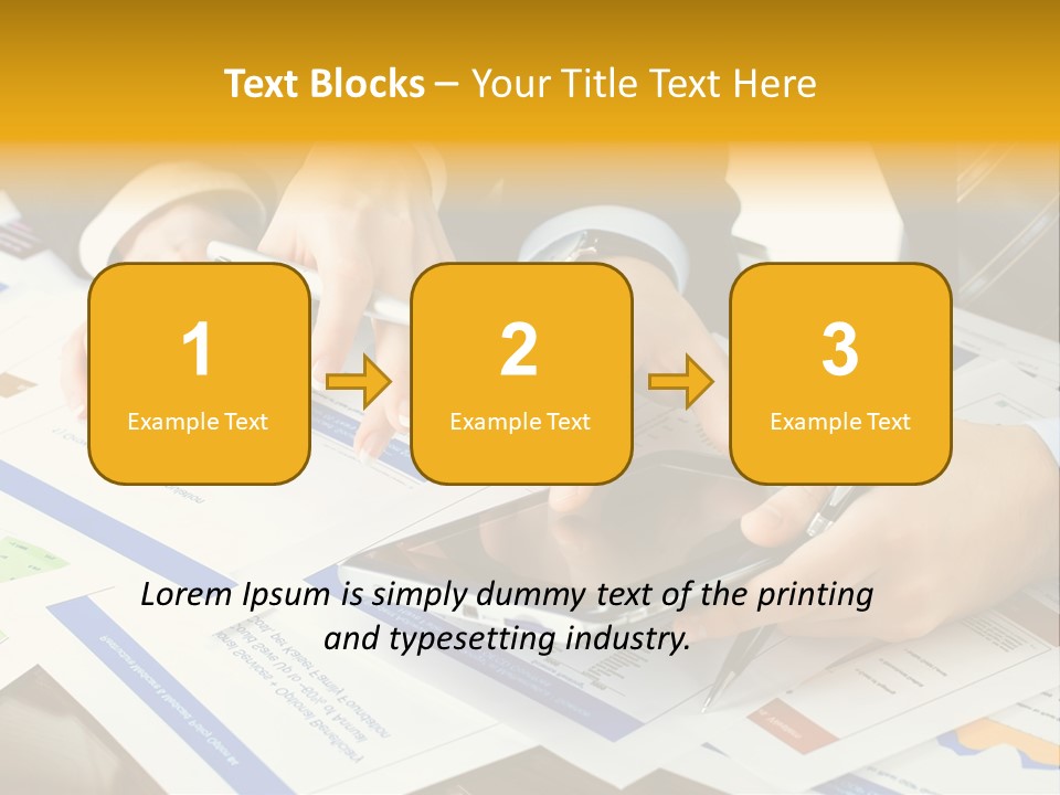 Pen Graph Statistics PowerPoint Template