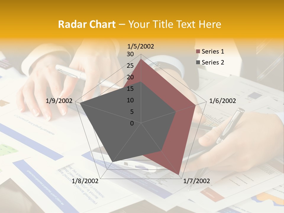 Pen Graph Statistics PowerPoint Template