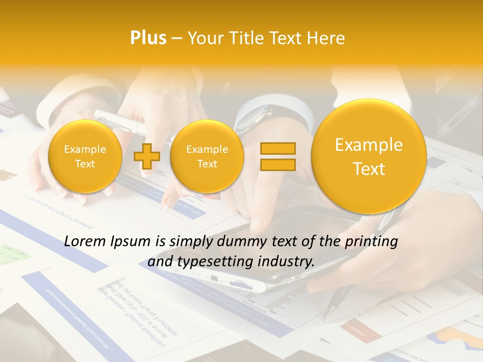 Pen Graph Statistics PowerPoint Template