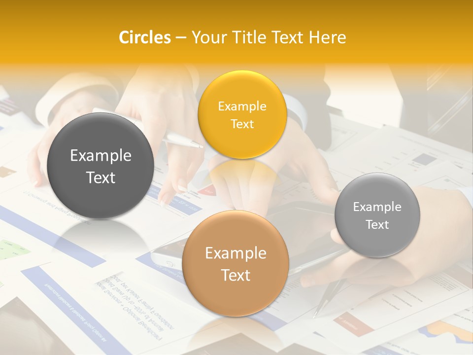 Pen Graph Statistics PowerPoint Template