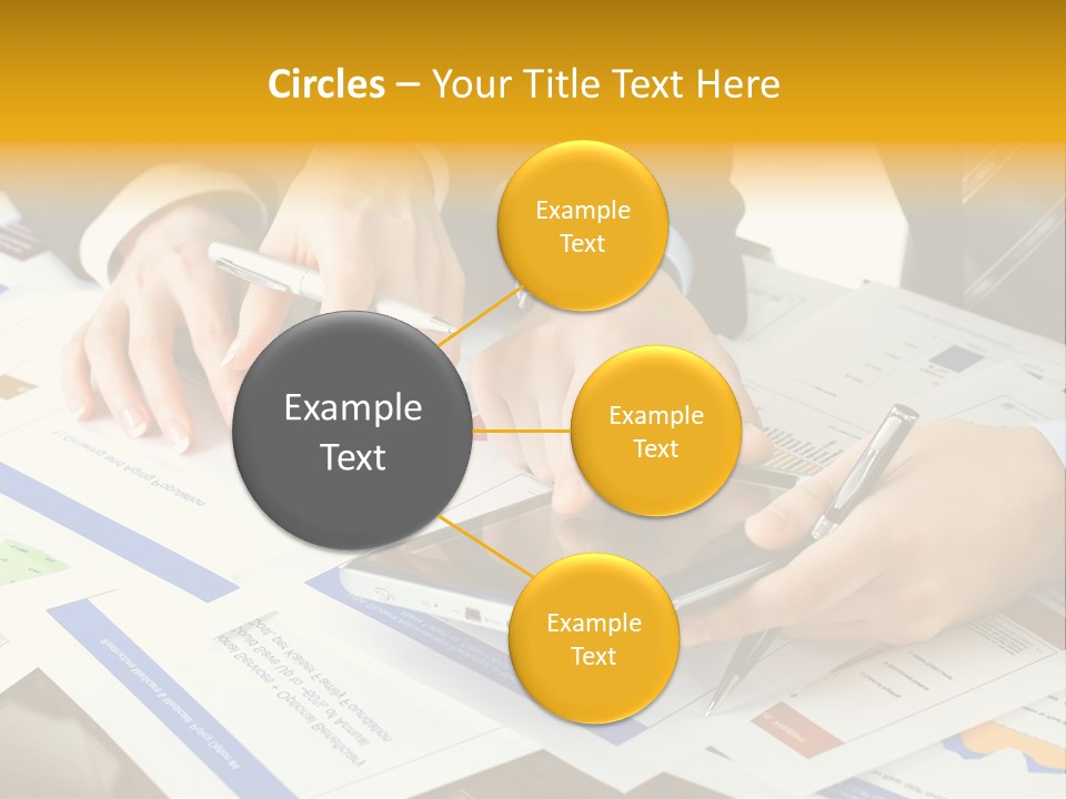 Pen Graph Statistics PowerPoint Template