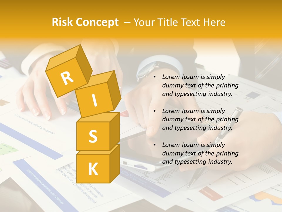 Pen Graph Statistics PowerPoint Template