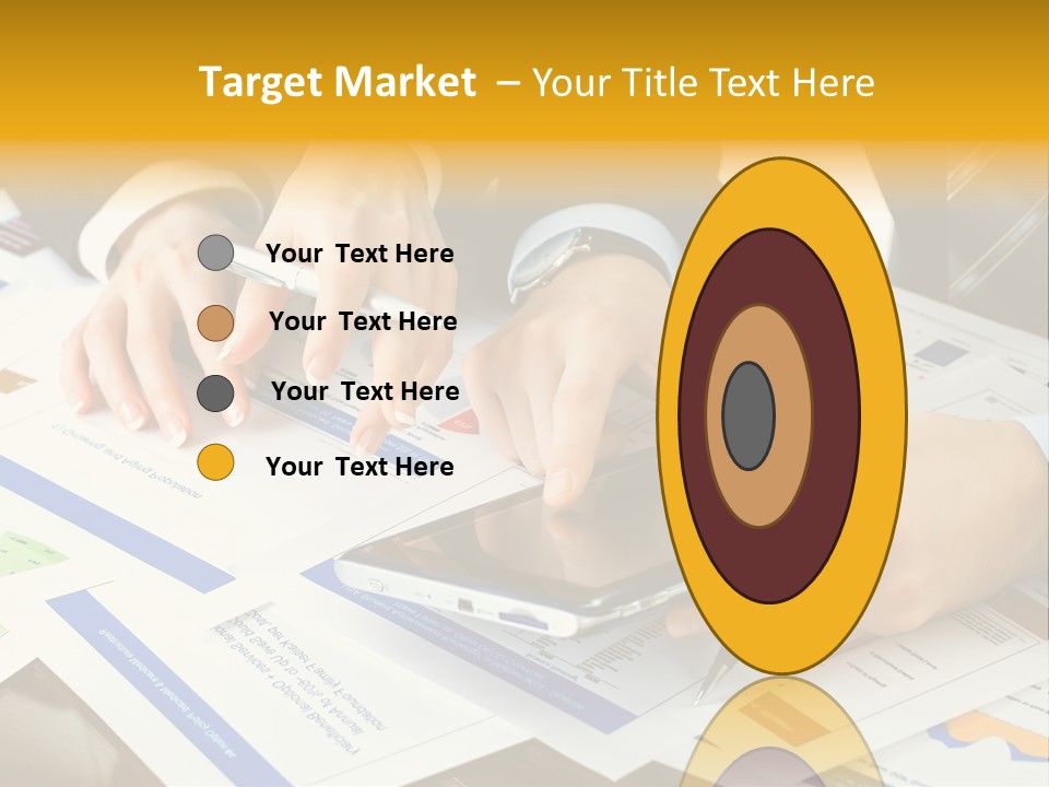 Pen Graph Statistics PowerPoint Template