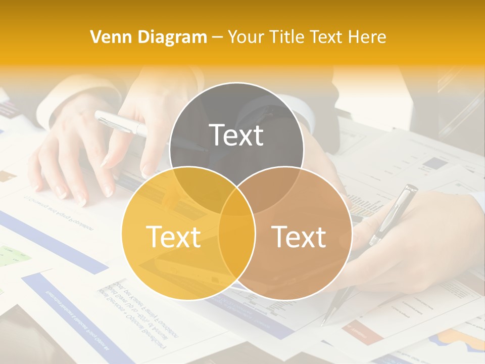 Pen Graph Statistics PowerPoint Template