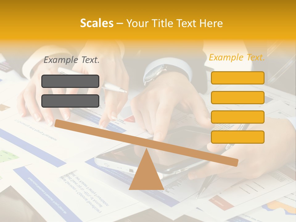 Pen Graph Statistics PowerPoint Template