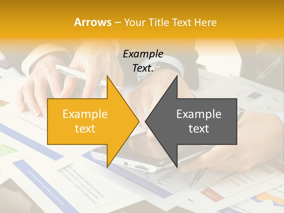 Pen Graph Statistics PowerPoint Template