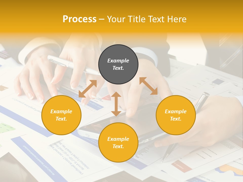 Pen Graph Statistics PowerPoint Template