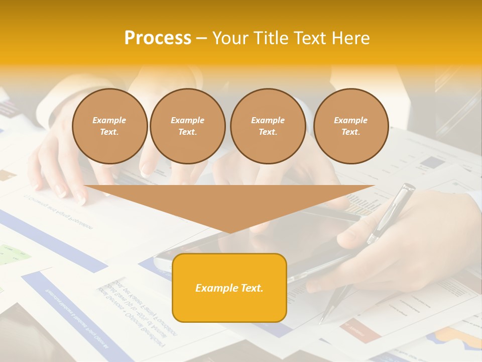 Pen Graph Statistics PowerPoint Template
