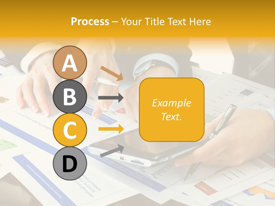 Pen Graph Statistics PowerPoint Template