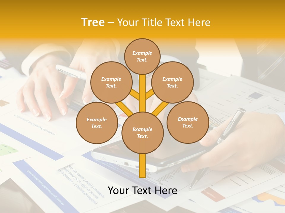 Pen Graph Statistics PowerPoint Template