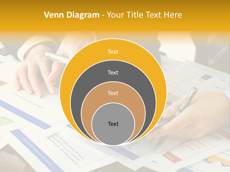 Pen Graph Statistics PowerPoint Template