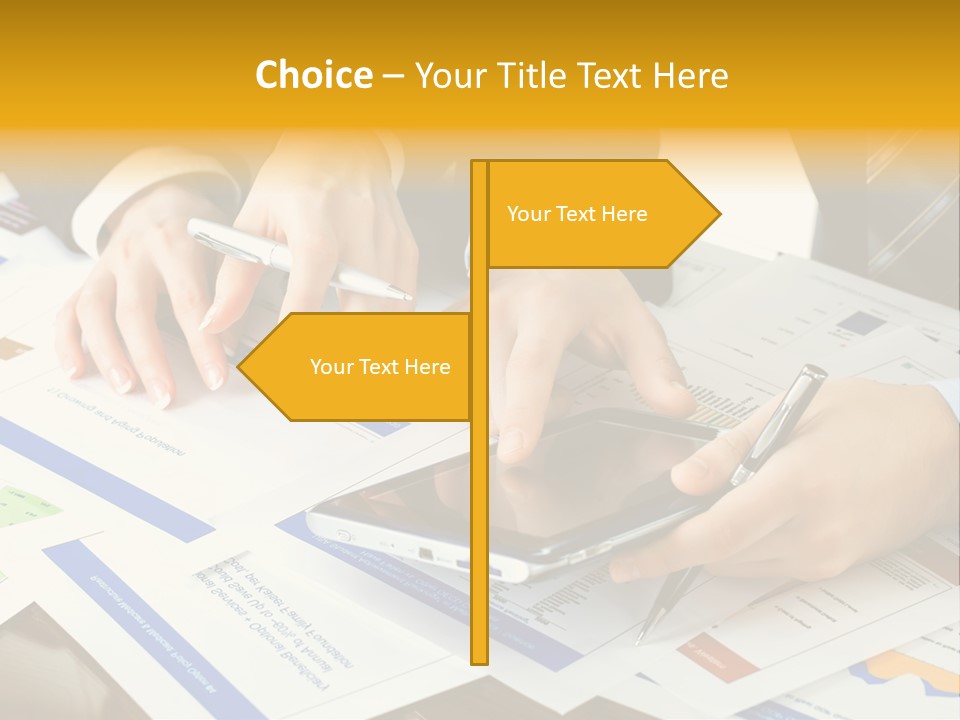Pen Graph Statistics PowerPoint Template