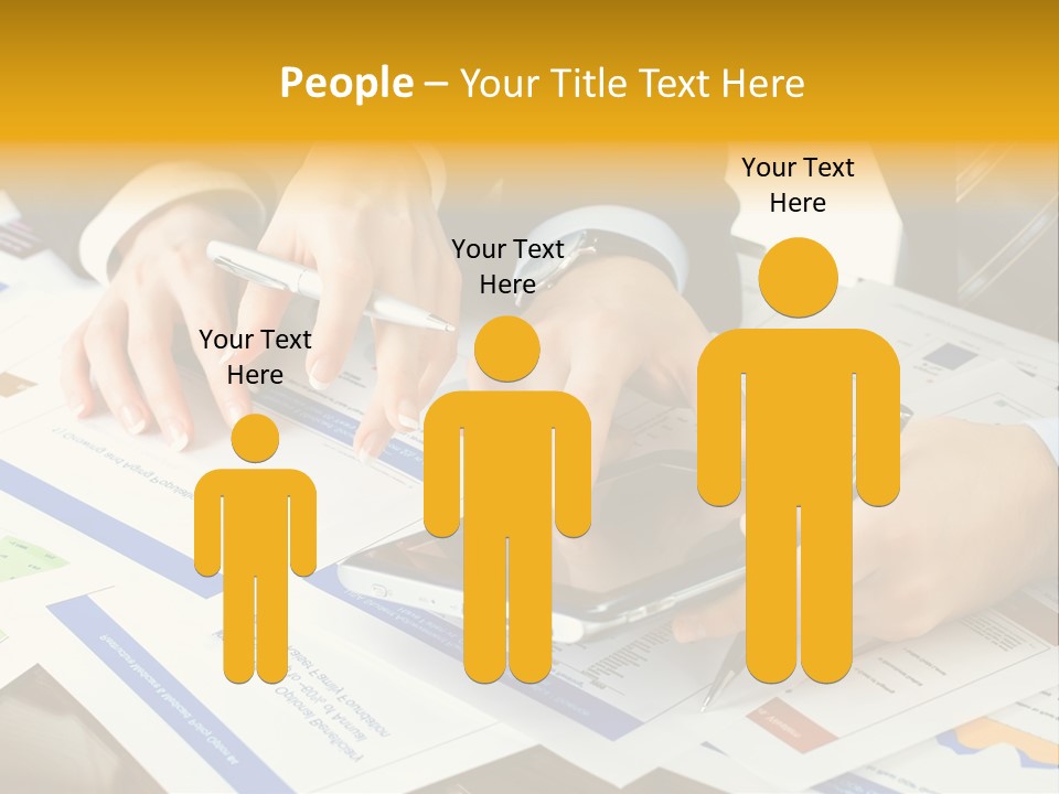 Pen Graph Statistics PowerPoint Template