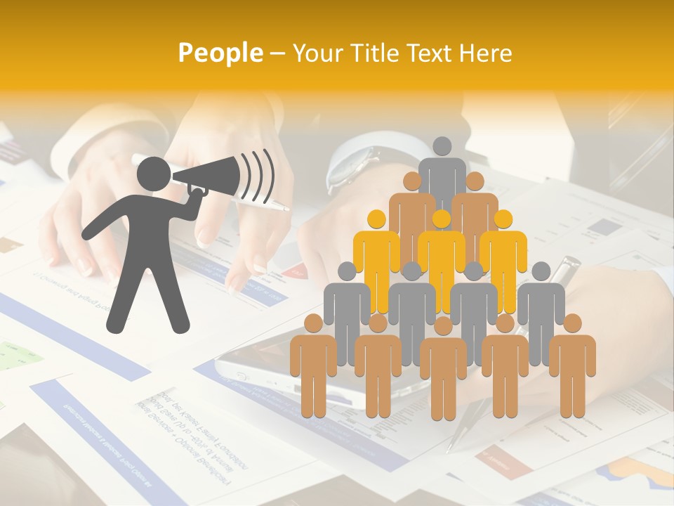 Pen Graph Statistics PowerPoint Template