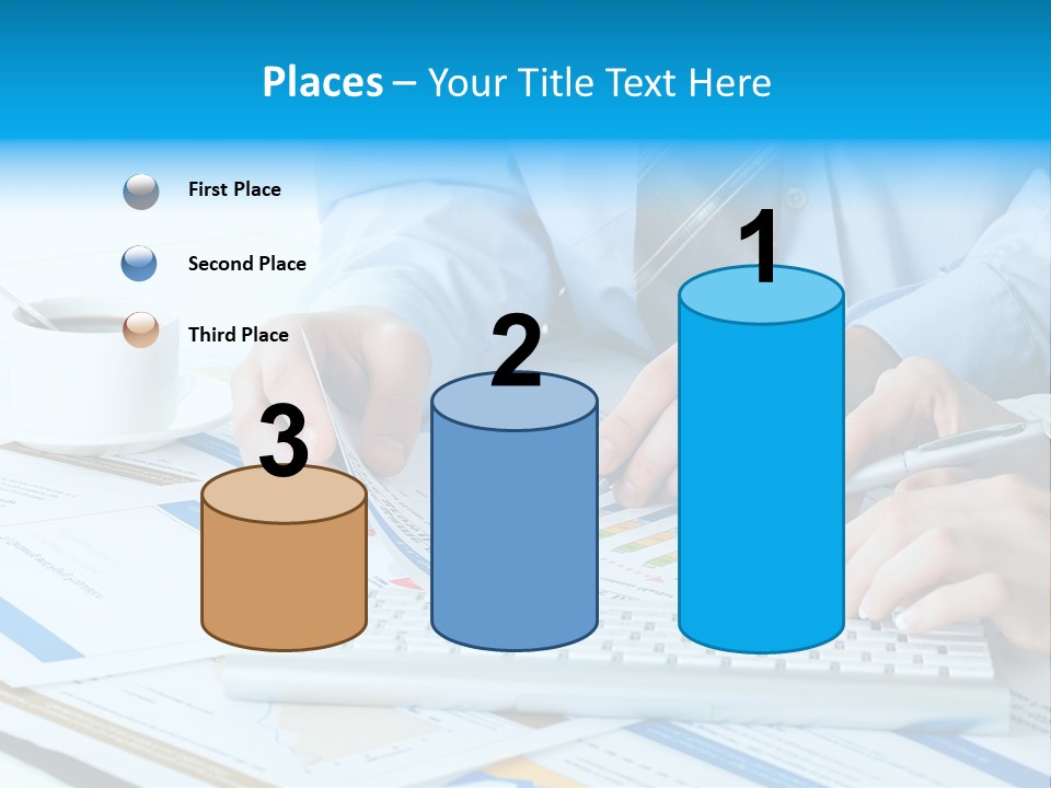 Calculation Pen Financial PowerPoint Template