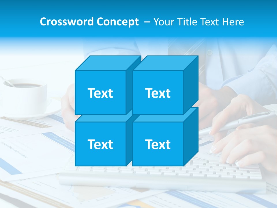 Calculation Pen Financial PowerPoint Template