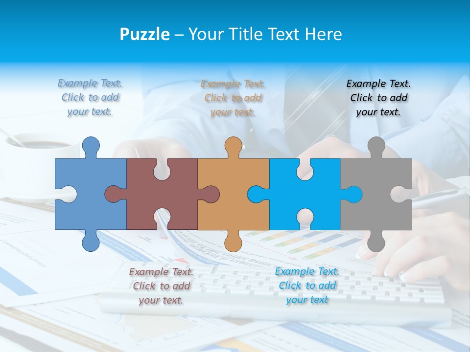 Calculation Pen Financial PowerPoint Template