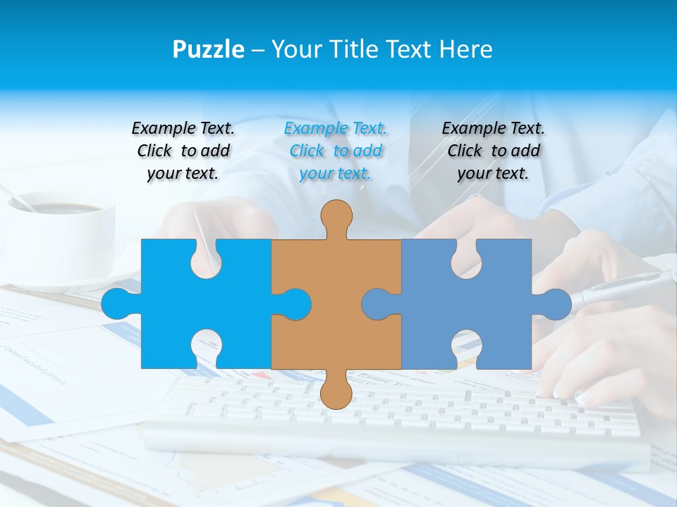Calculation Pen Financial PowerPoint Template