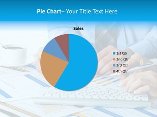 Calculation Pen Financial PowerPoint Template