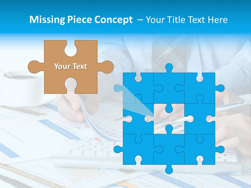 Calculation Pen Financial PowerPoint Template