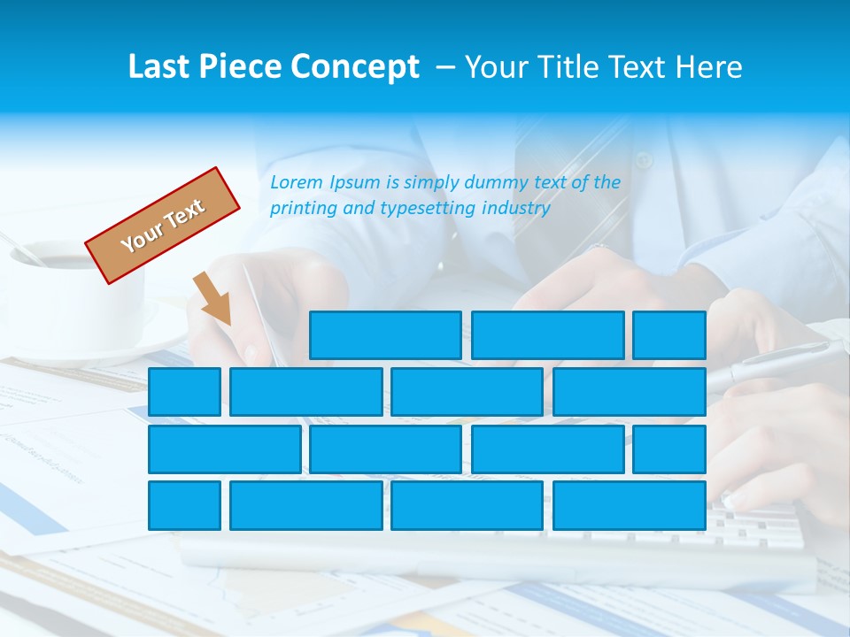 Calculation Pen Financial PowerPoint Template