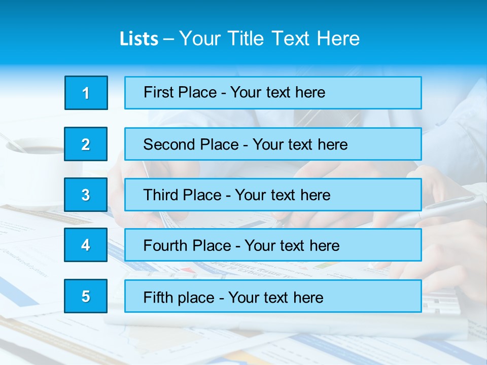 Calculation Pen Financial PowerPoint Template