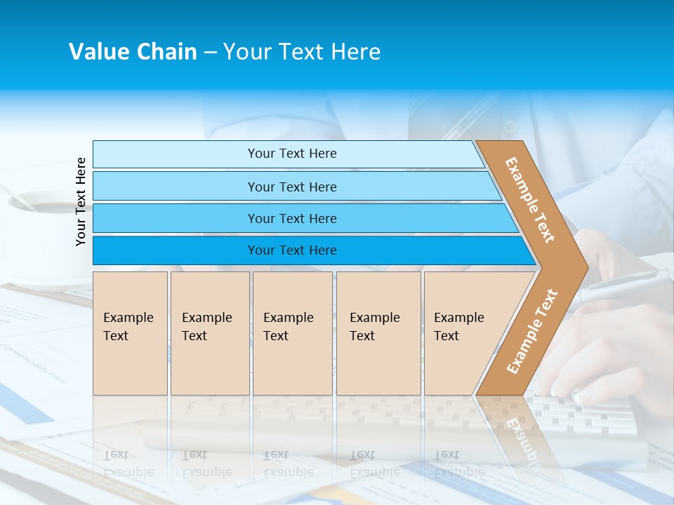Calculation Pen Financial PowerPoint Template