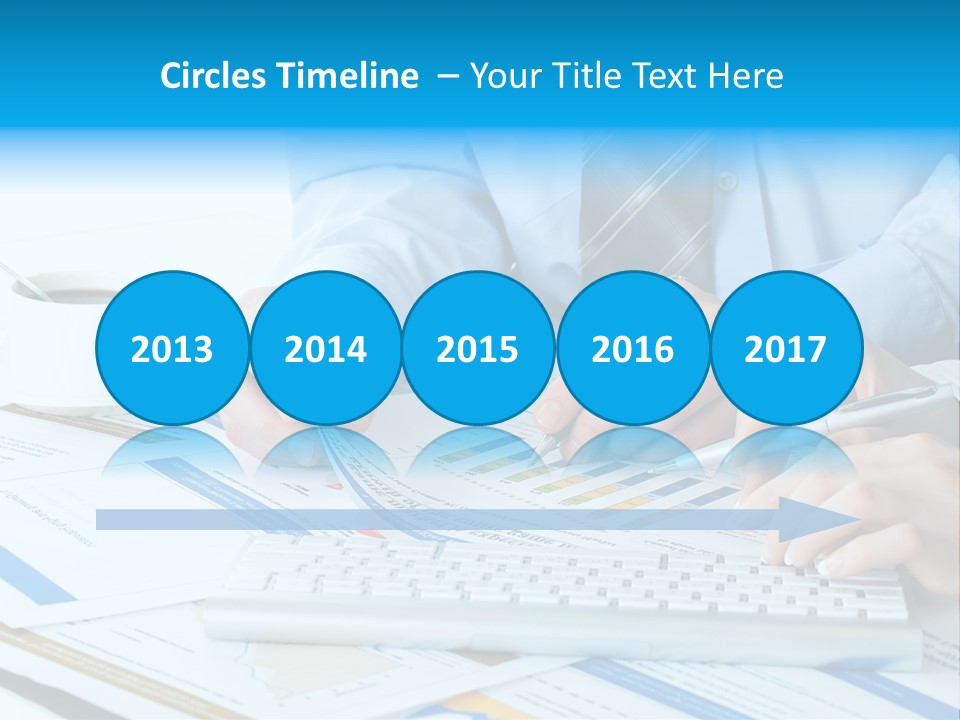 Calculation Pen Financial PowerPoint Template