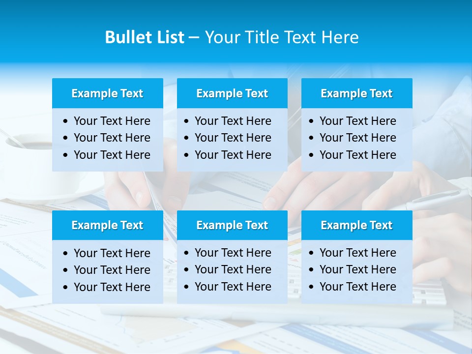 Calculation Pen Financial PowerPoint Template