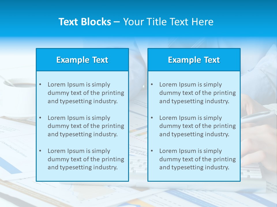Calculation Pen Financial PowerPoint Template