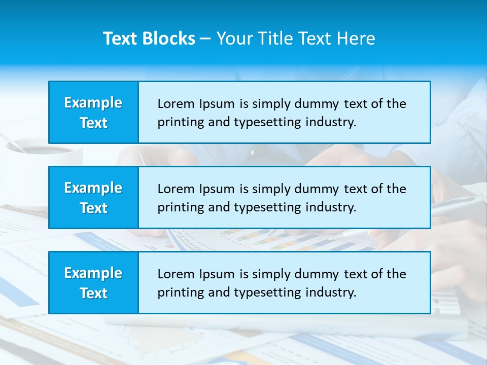 Calculation Pen Financial PowerPoint Template