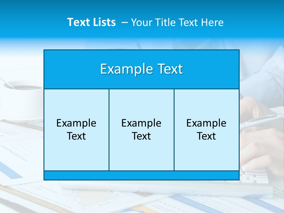 Calculation Pen Financial PowerPoint Template