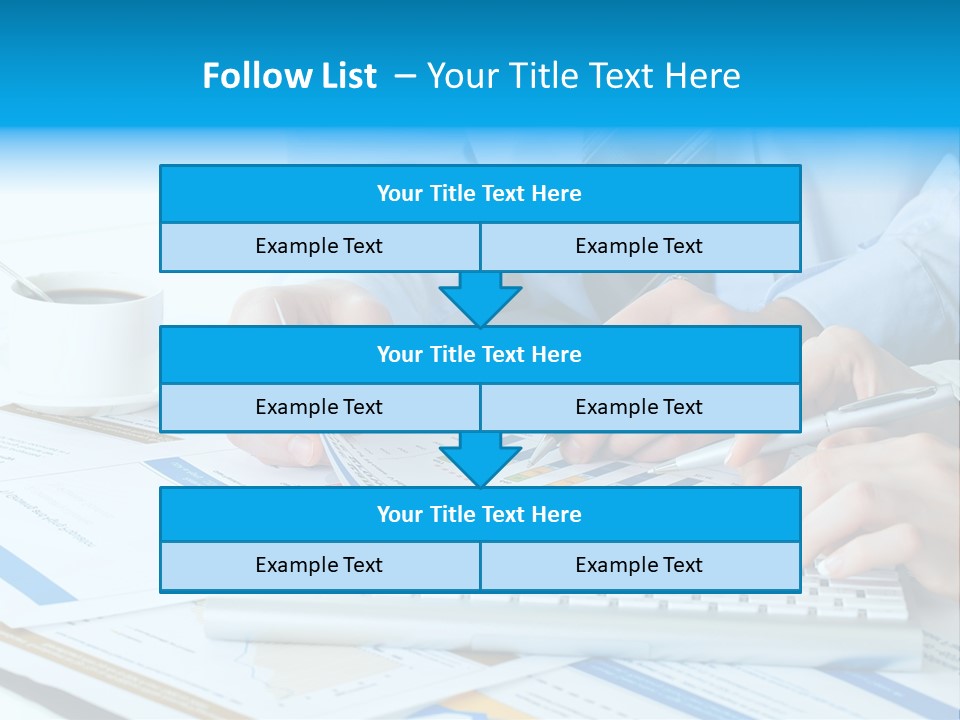 Calculation Pen Financial PowerPoint Template