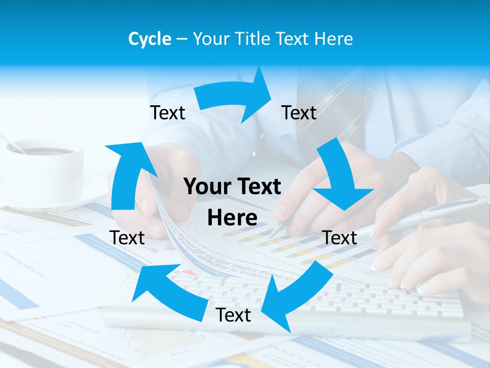 Calculation Pen Financial PowerPoint Template