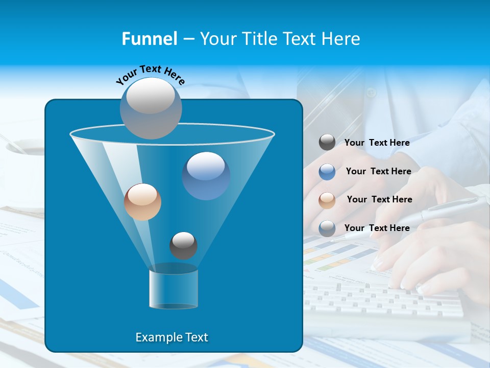 Calculation Pen Financial PowerPoint Template
