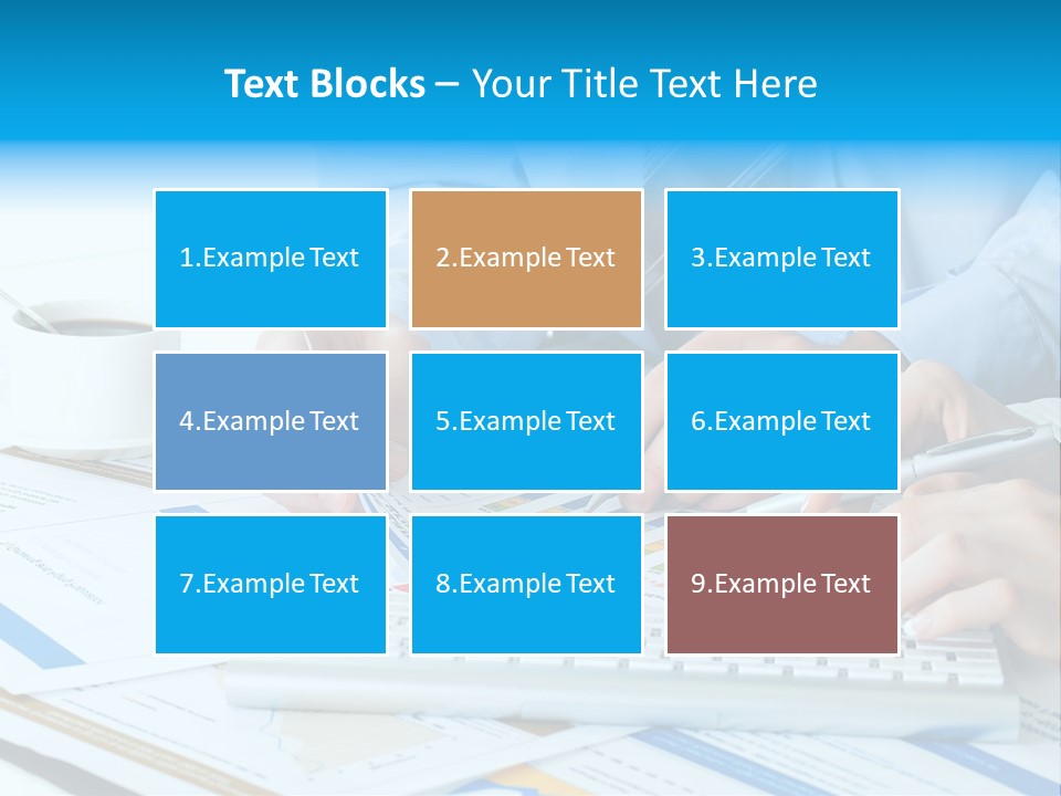 Calculation Pen Financial PowerPoint Template