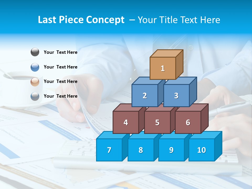 Calculation Pen Financial PowerPoint Template