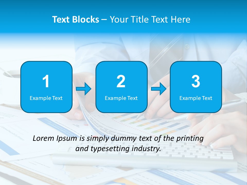 Calculation Pen Financial PowerPoint Template
