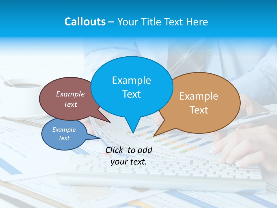Calculation Pen Financial PowerPoint Template