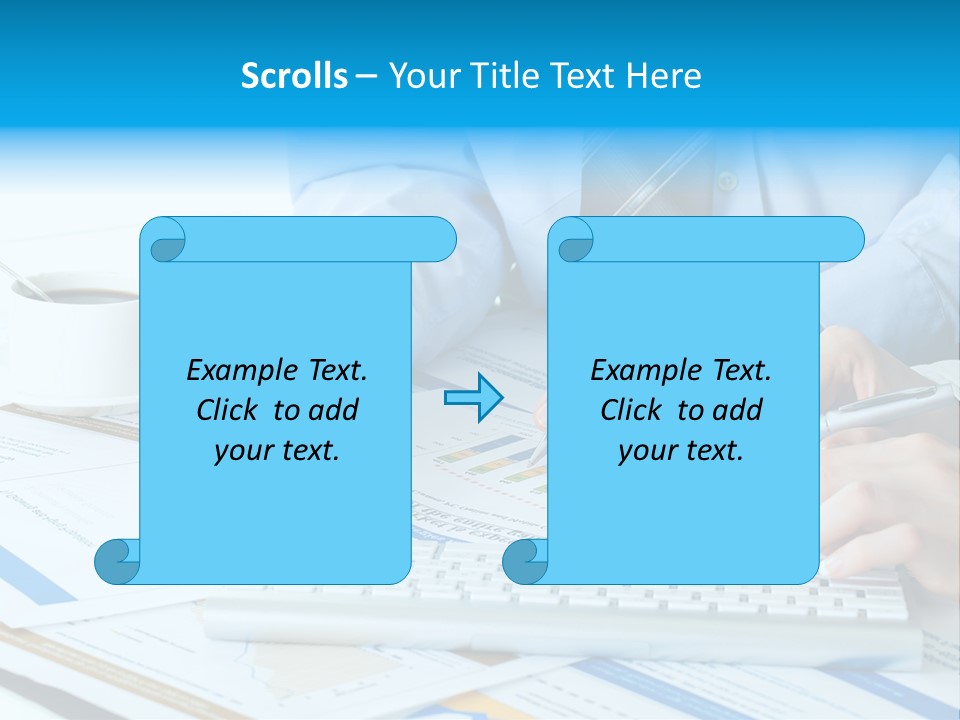 Calculation Pen Financial PowerPoint Template