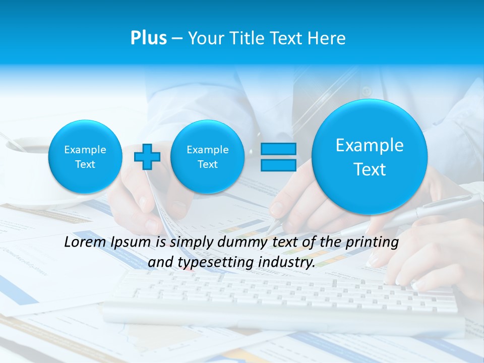 Calculation Pen Financial PowerPoint Template