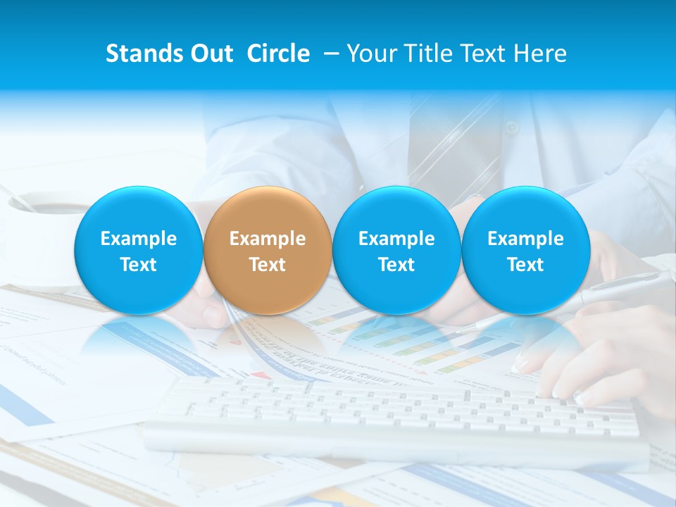 Calculation Pen Financial PowerPoint Template