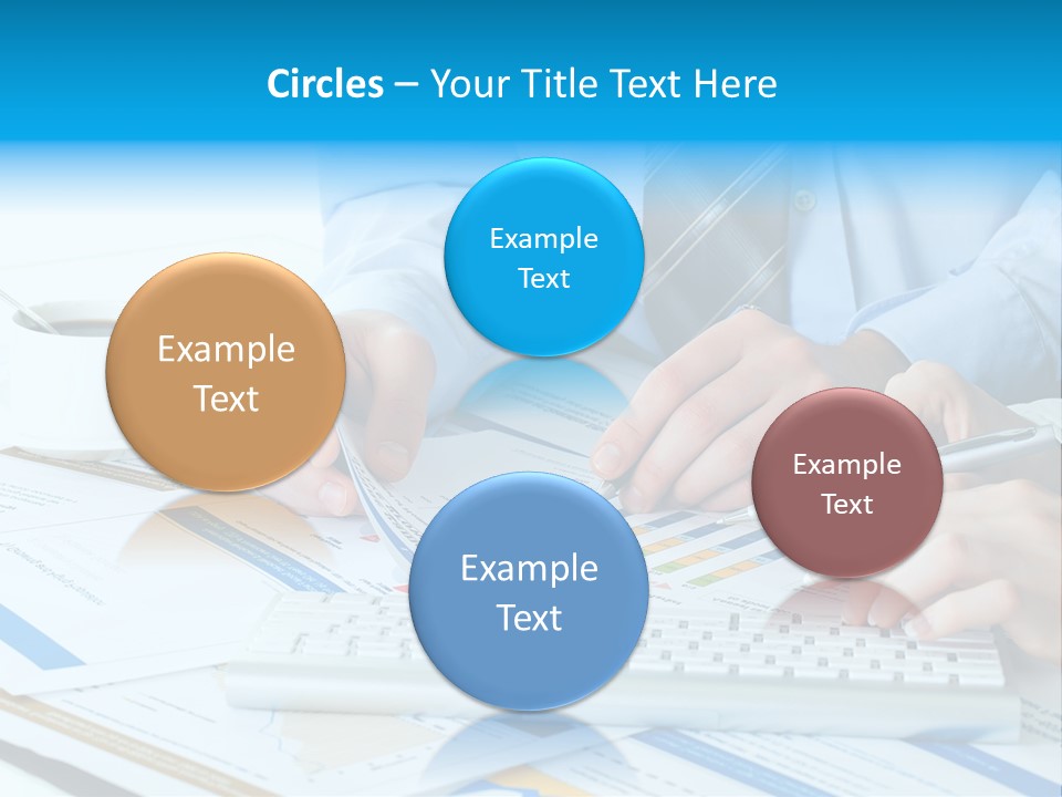 Calculation Pen Financial PowerPoint Template