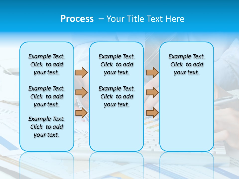 Calculation Pen Financial PowerPoint Template