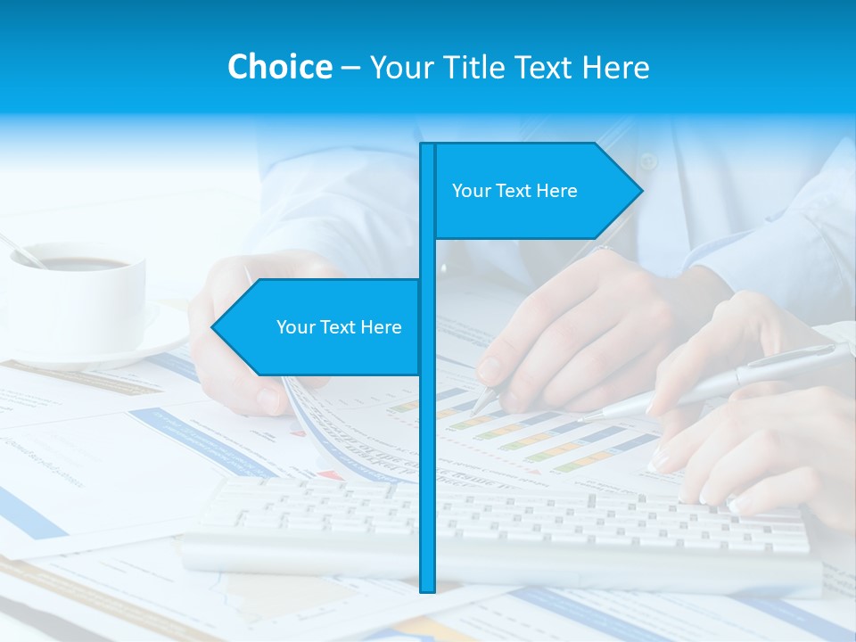 Calculation Pen Financial PowerPoint Template