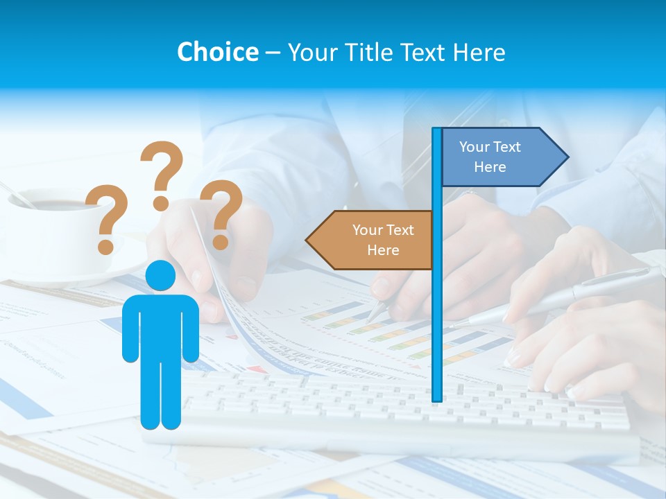 Calculation Pen Financial PowerPoint Template