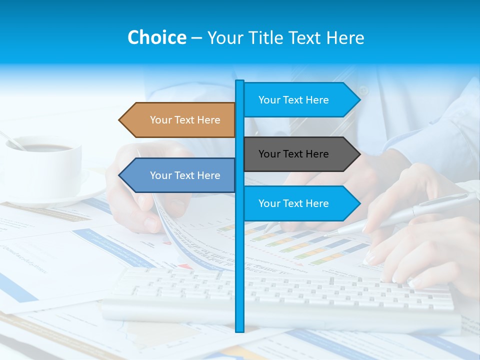 Calculation Pen Financial PowerPoint Template