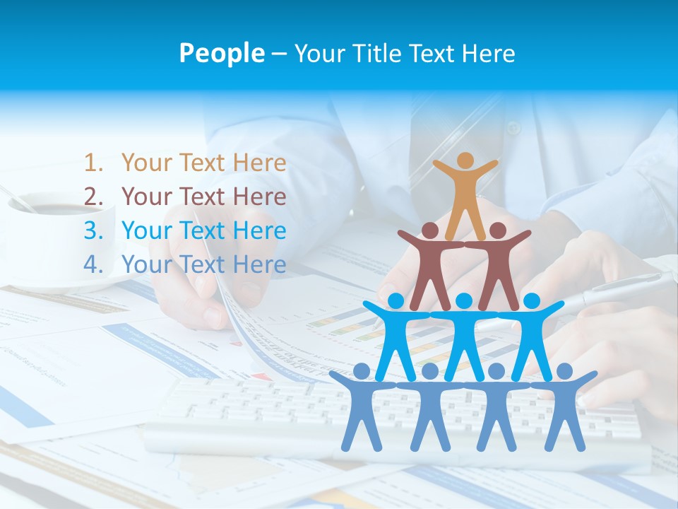 Calculation Pen Financial PowerPoint Template