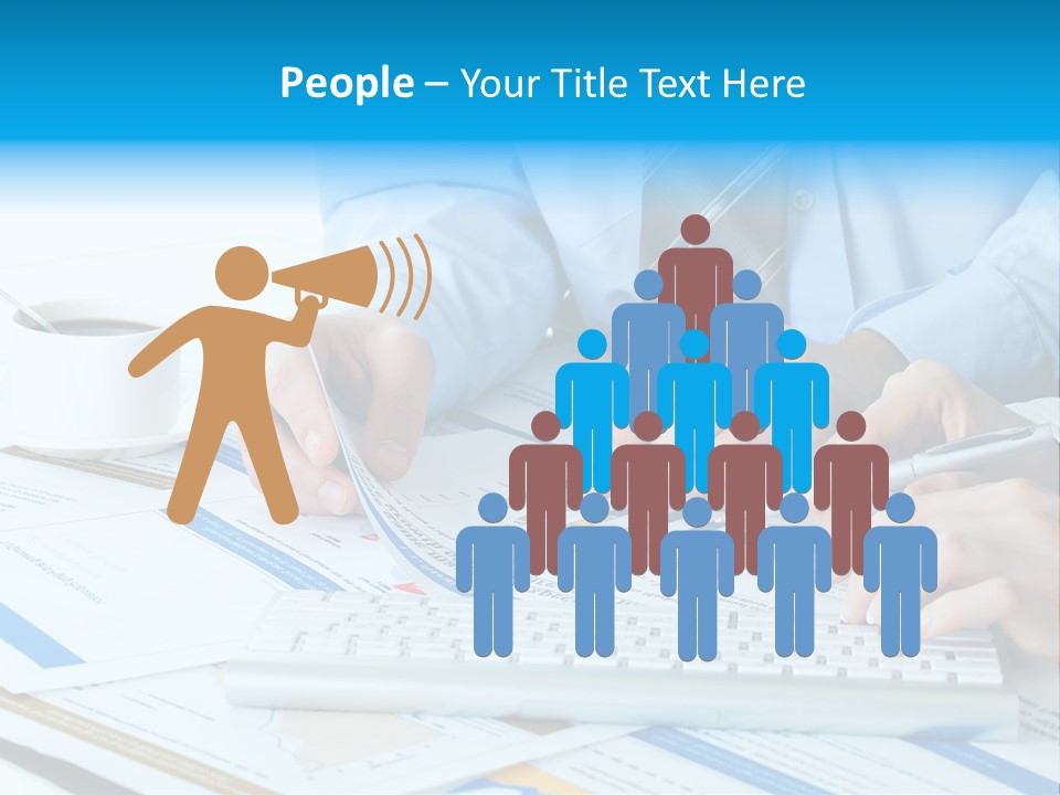 Calculation Pen Financial PowerPoint Template