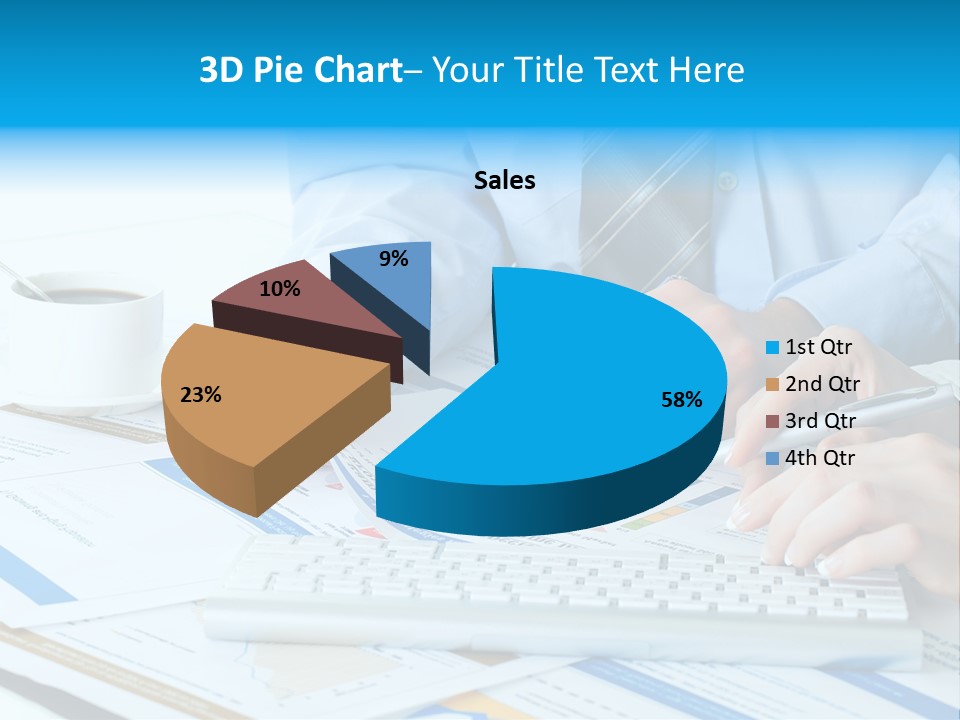 Calculation Pen Financial PowerPoint Template